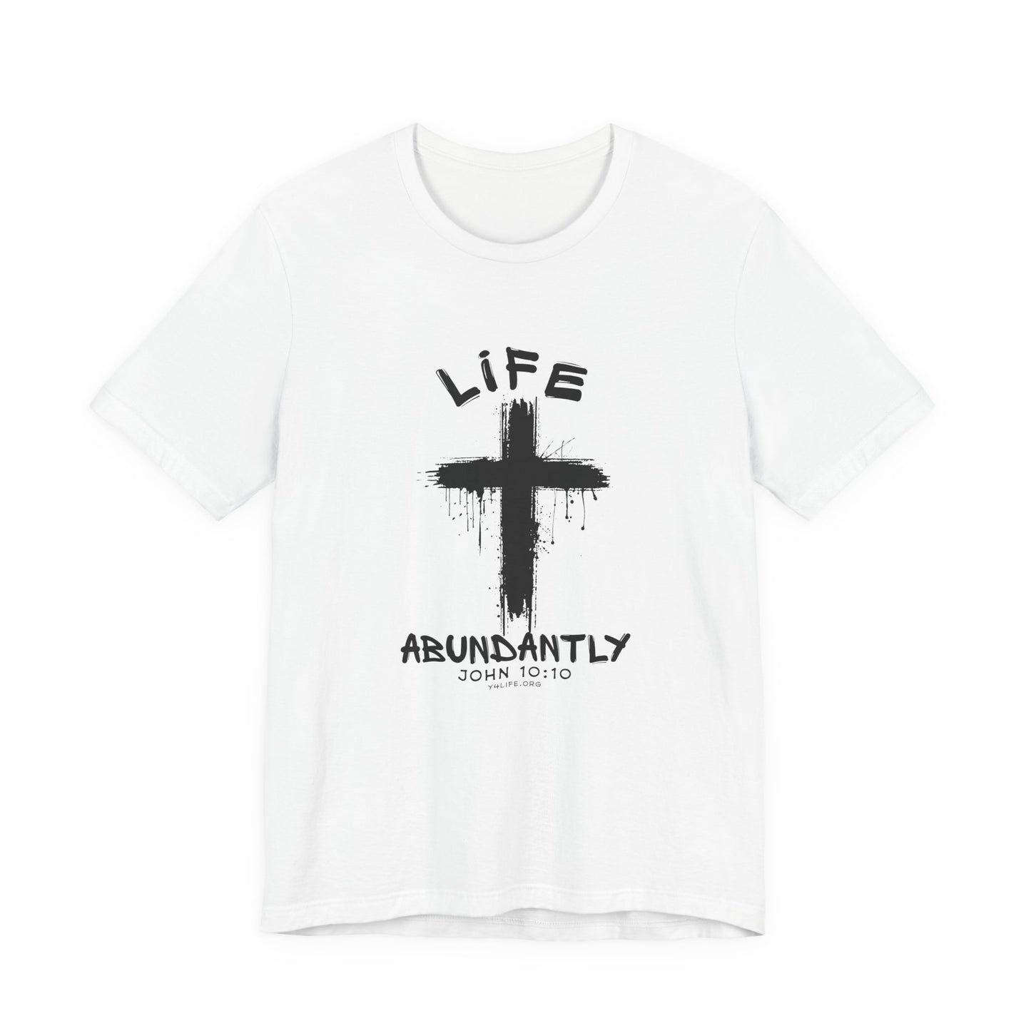 Life Abundantly Single Color Short Sleeve Tee