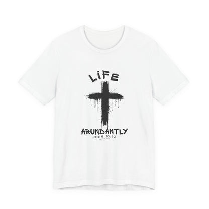 Life Abundantly Single Color Short Sleeve Tee