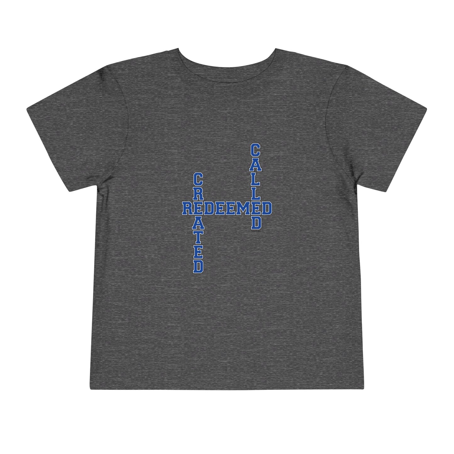 Varsity Created, Redeemed, Called Crossword Toddler Short Sleeve Tee