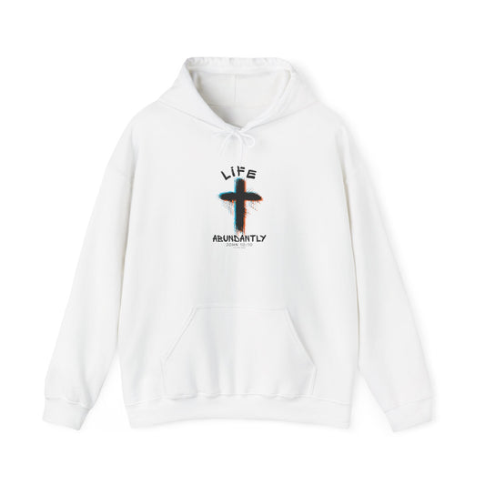 Life Abundantly Multicolor Hooded Sweatshirt