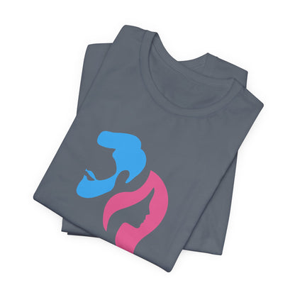 "Gender is a Gift" (faces) Unisex Jersey Short Sleeve Tee