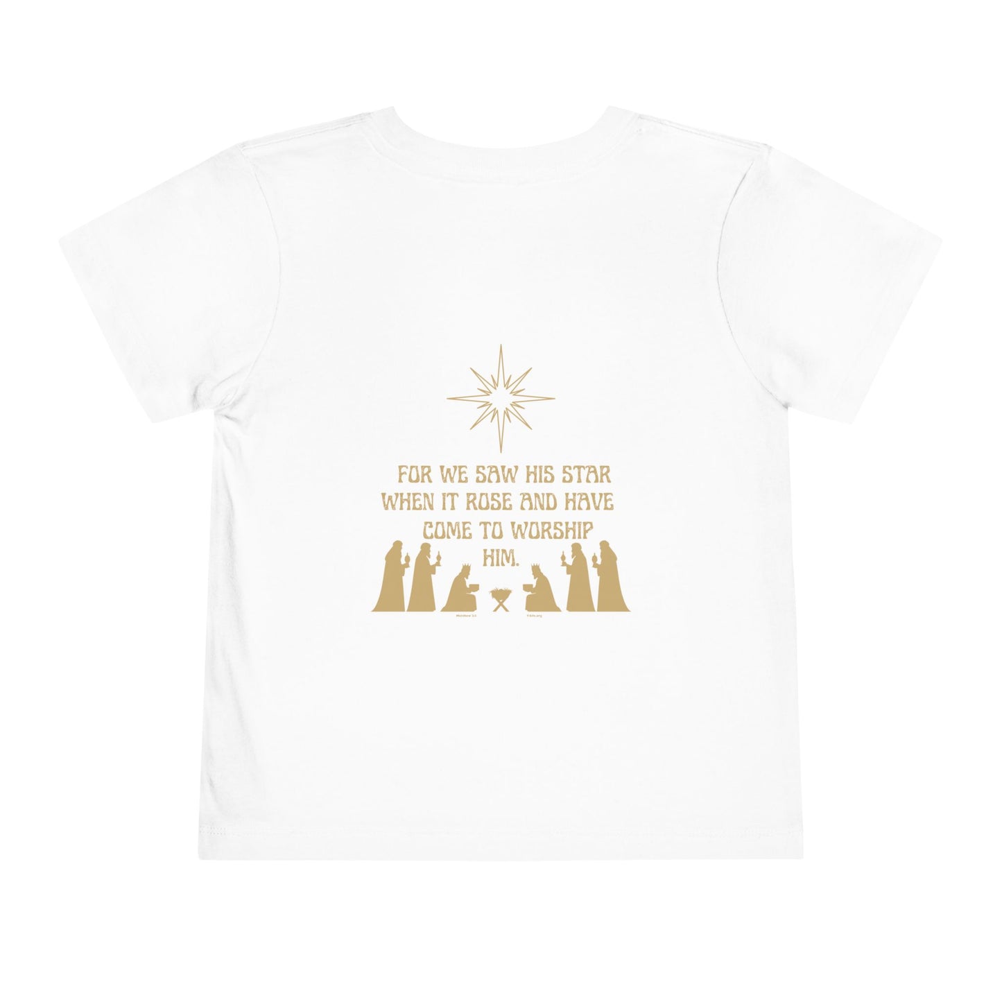 For We Saw His Star Toddler Short Sleeve Tee