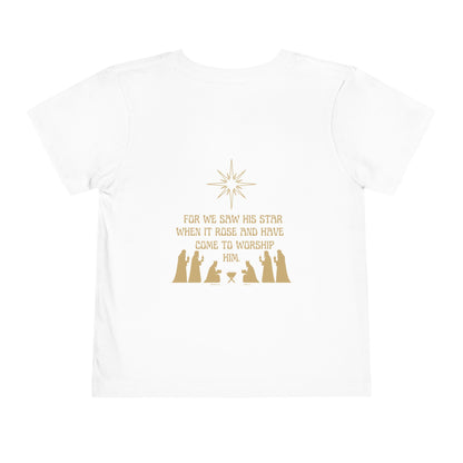 For We Saw His Star Toddler Short Sleeve Tee