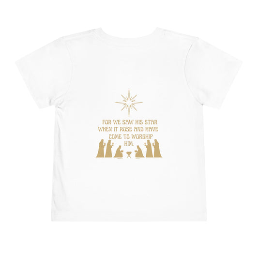 For We Saw His Star Toddler Short Sleeve Tee