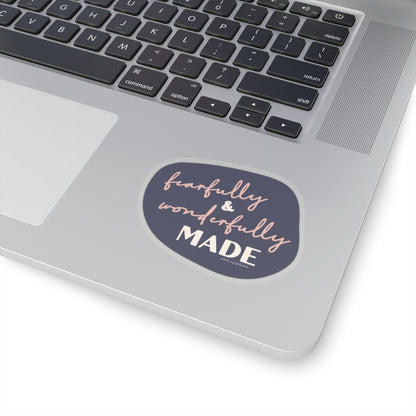 Fearfully & Wonderfully Made Purple Kiss-Cut Sticker