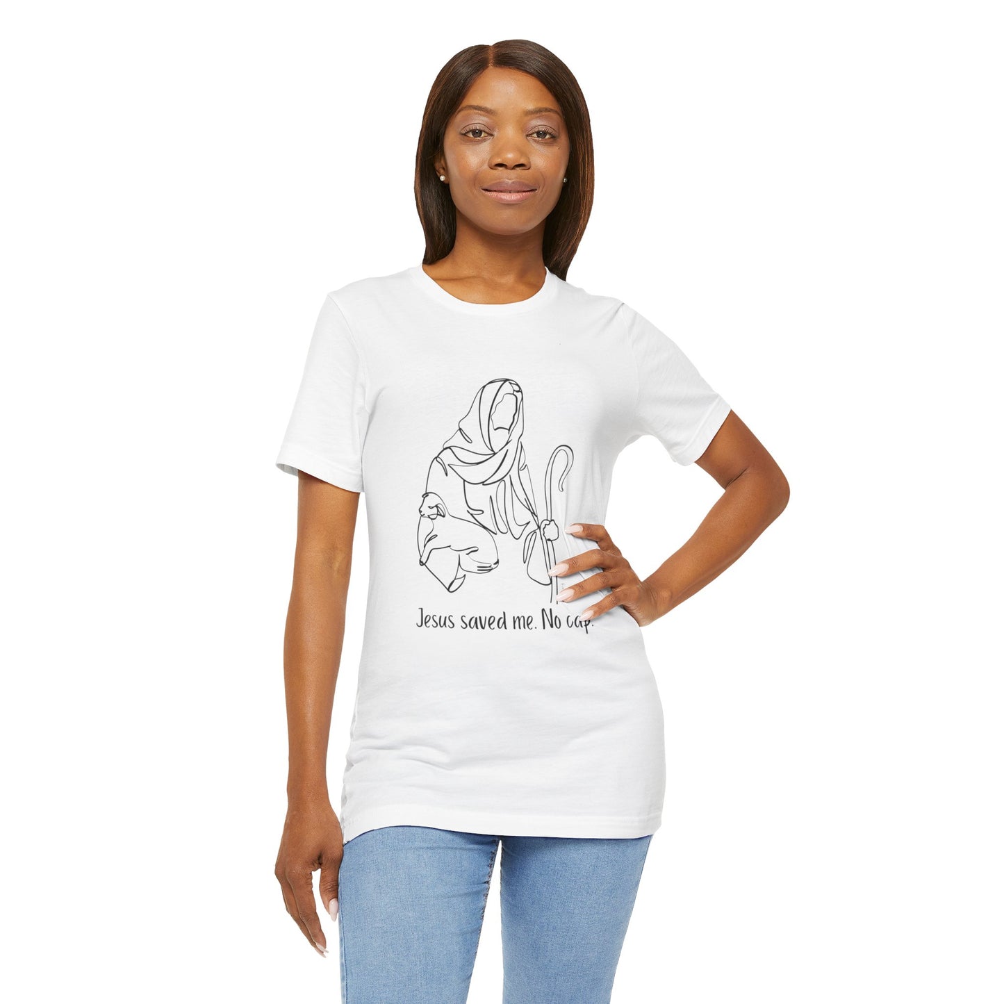 "Jesus Saved Me" Unisex Jersey Short Sleeve Tee