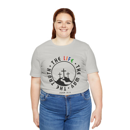 John 14:6 Multicolor Short Sleeve Tee