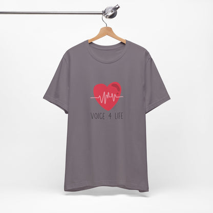 Voice 4 Life (Heartbeat) Short Sleeve T-Shirt