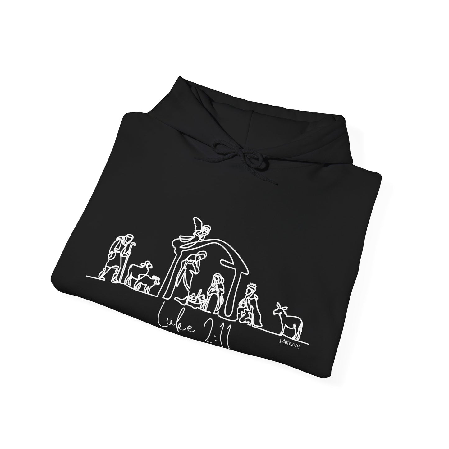 Luke 2:11 Nativity Hooded Sweatshirt