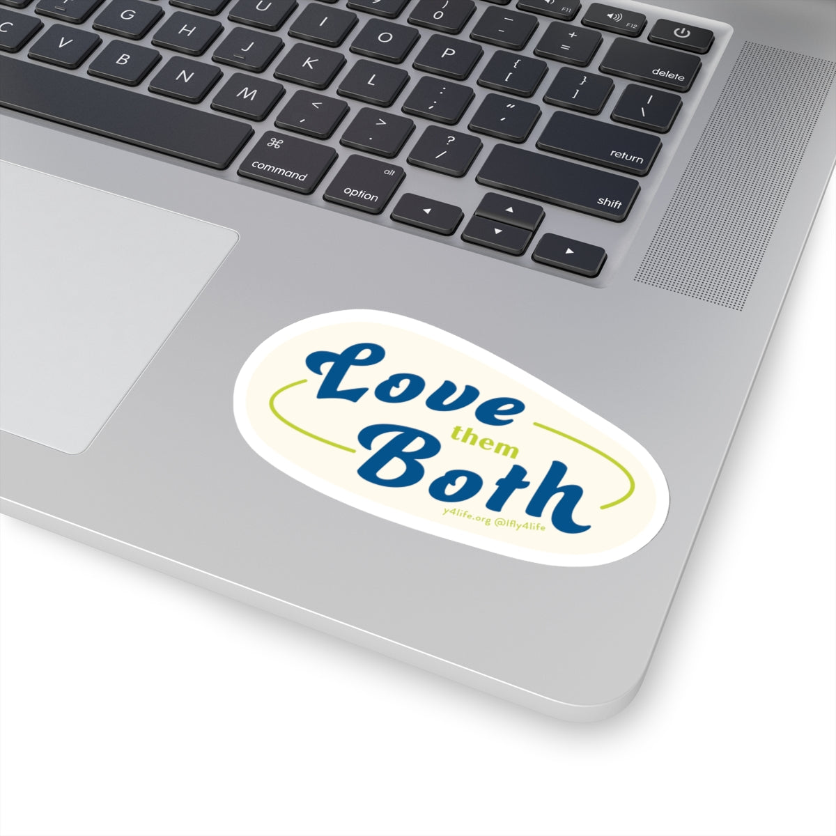 Love Them Both Cream Kiss-Cut Sticker