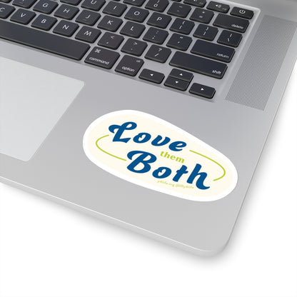 Love Them Both Cream Kiss-Cut Sticker