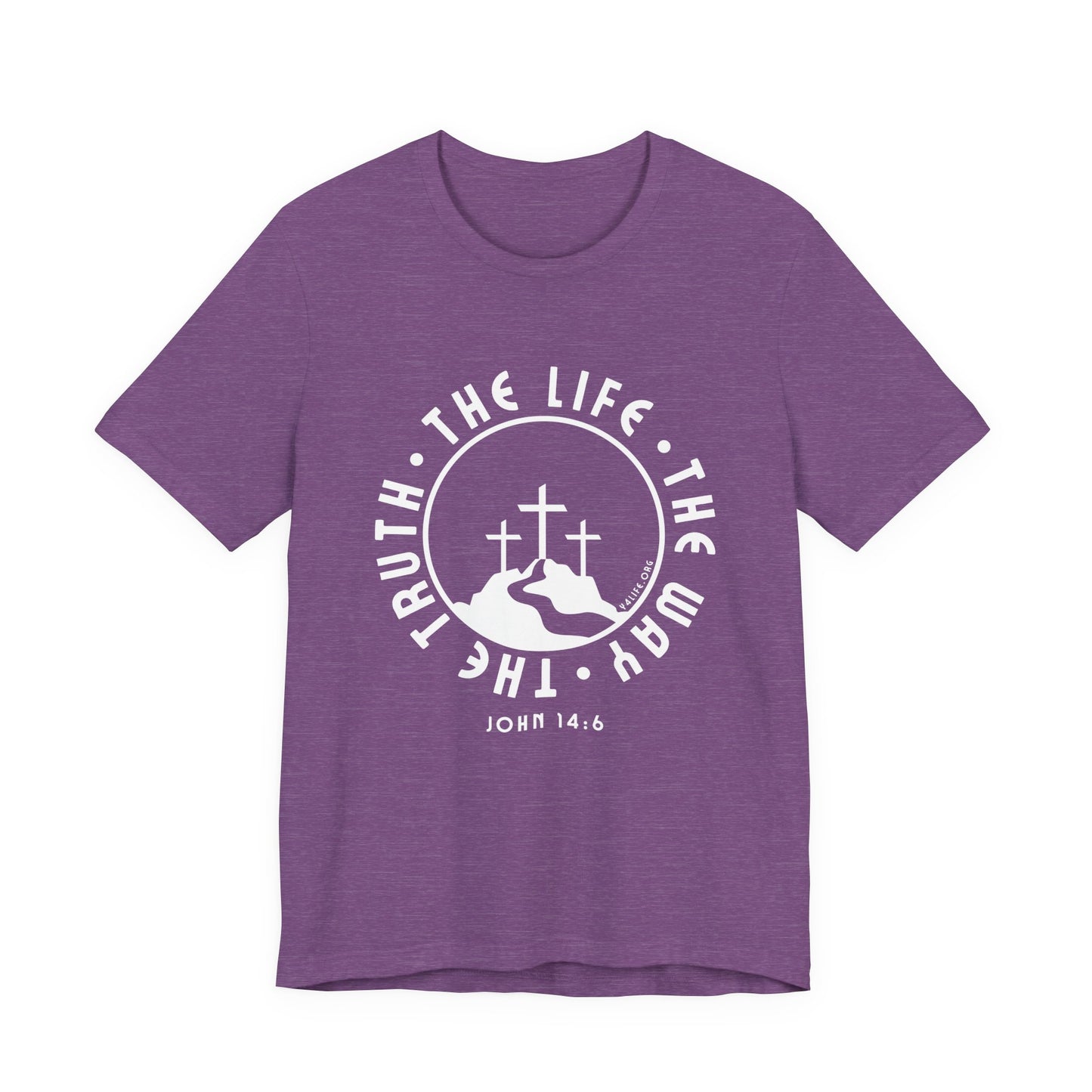 John 14:6 Single Color Short Sleeve Tee