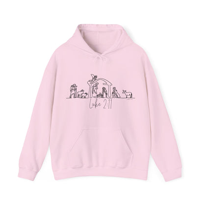 Luke 2:11 Nativity Hooded Sweatshirt