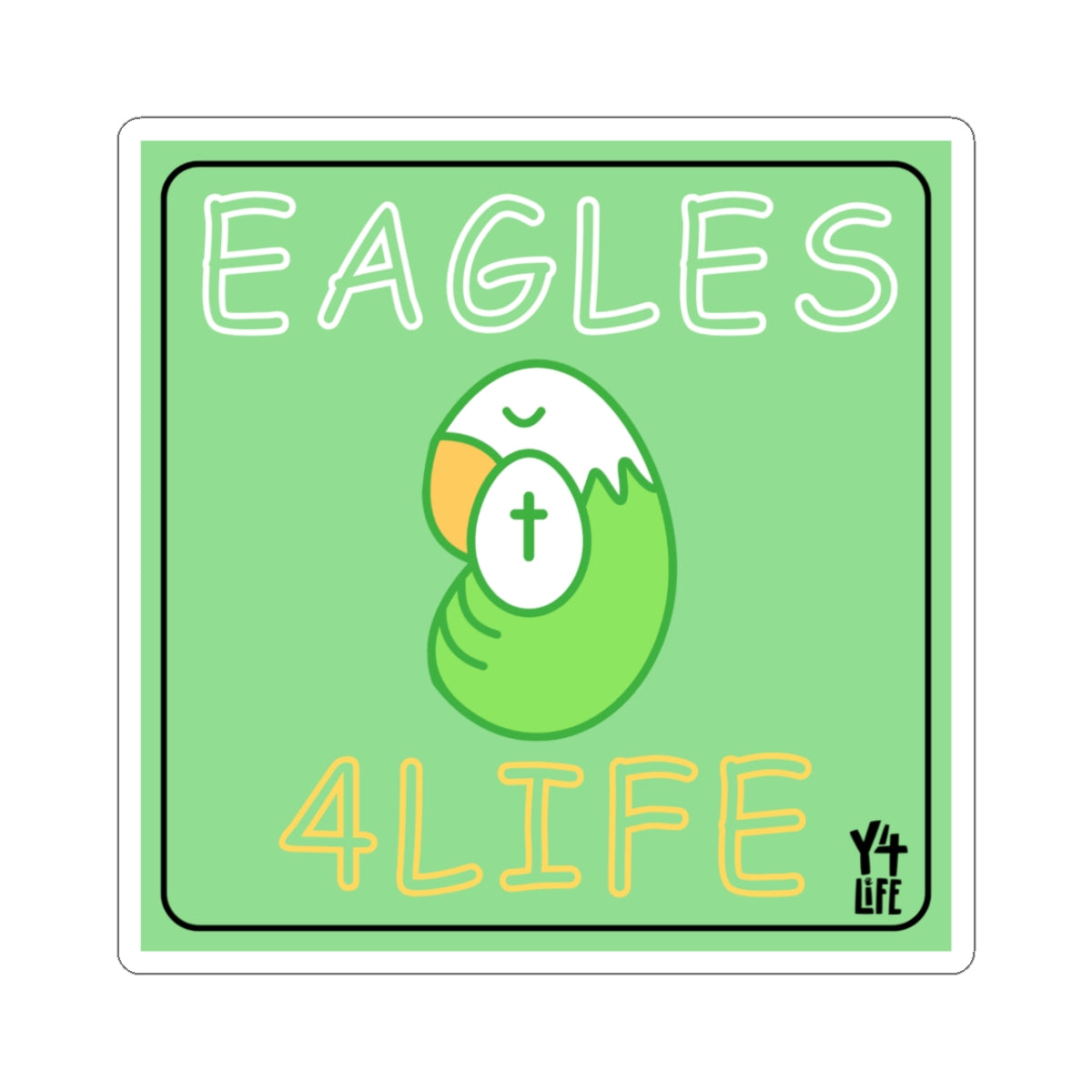 Eagles 4 Life Square Team Sticker