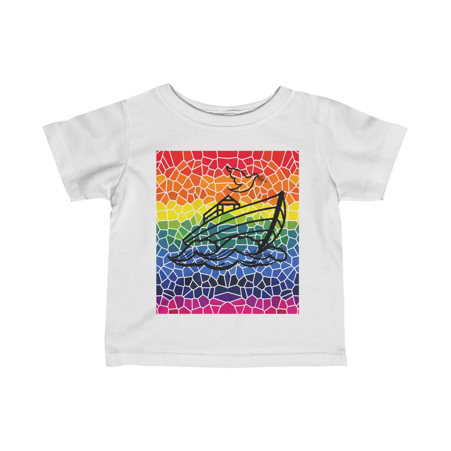 Noah's Ark Stained Glass Infant Fine Jersey Tee