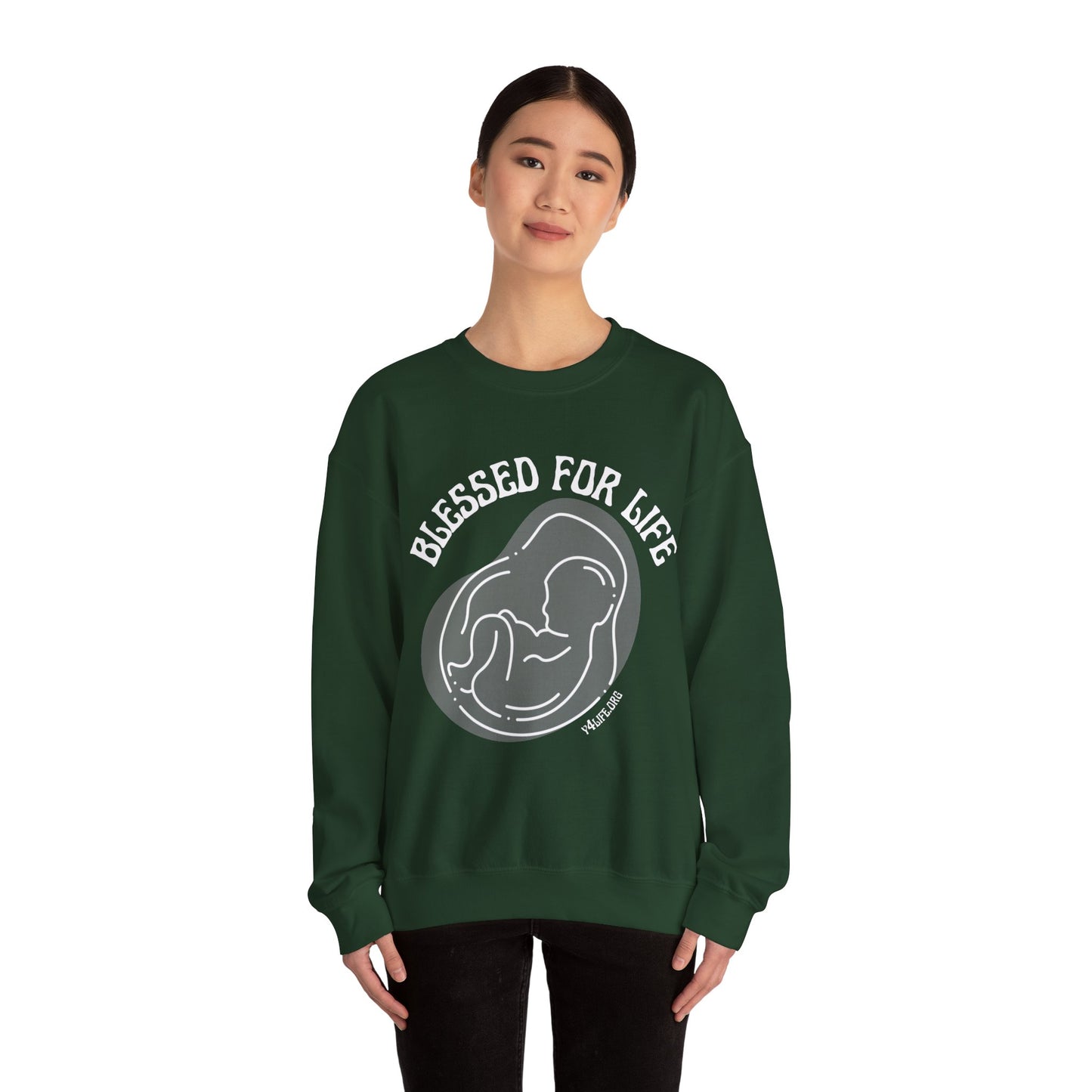 Blessed For Life Unisex Heavy Blend™ Crewneck Sweatshirt