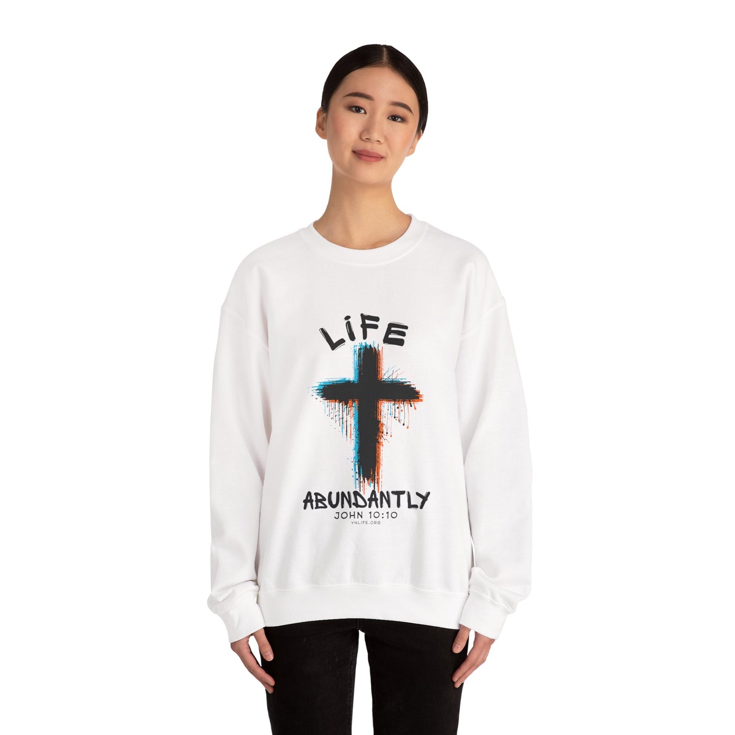 Life Abundantly Multicolor Crewneck Sweatshirt