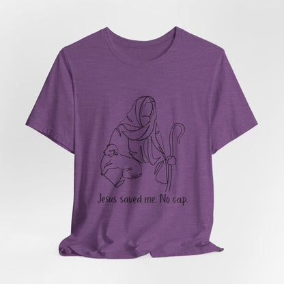 "Jesus Saved Me" Unisex Jersey Short Sleeve Tee