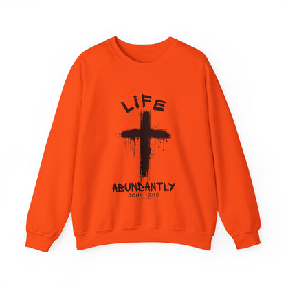 Life Abundantly Single Color Crewneck Sweatshirt