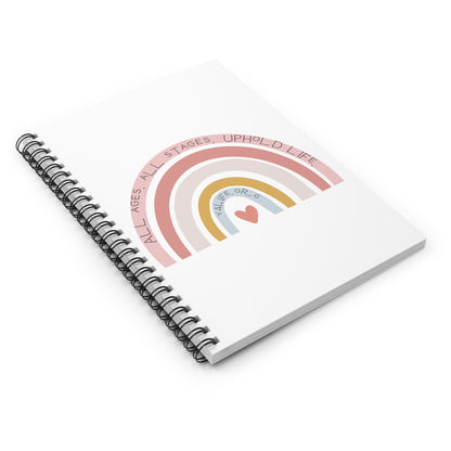 Uphold Life Spiral Notebook