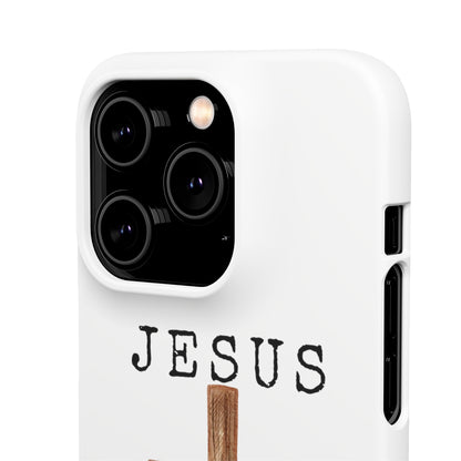 Jesus Saved Me Snap Cases