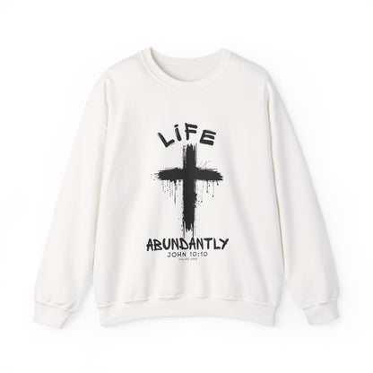 Life Abundantly Single Color Crewneck Sweatshirt