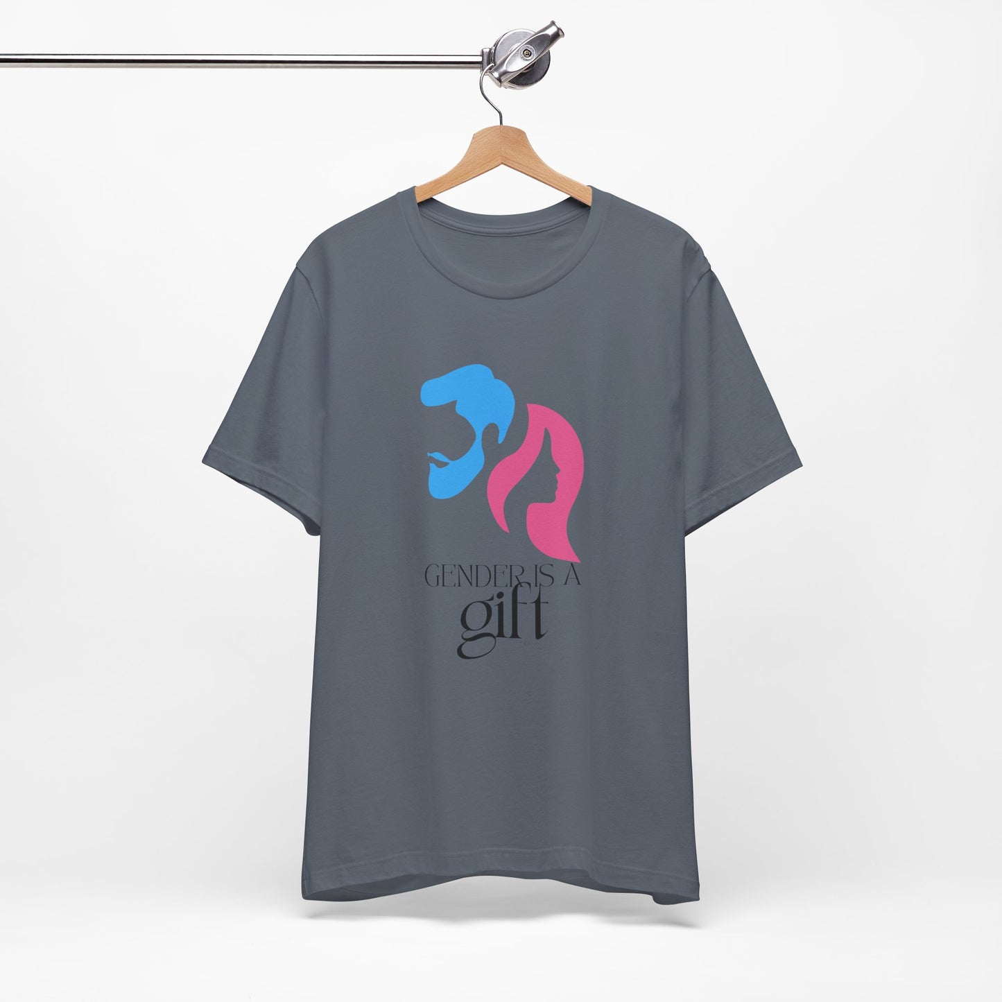"Gender is a Gift" (faces) Unisex Jersey Short Sleeve Tee