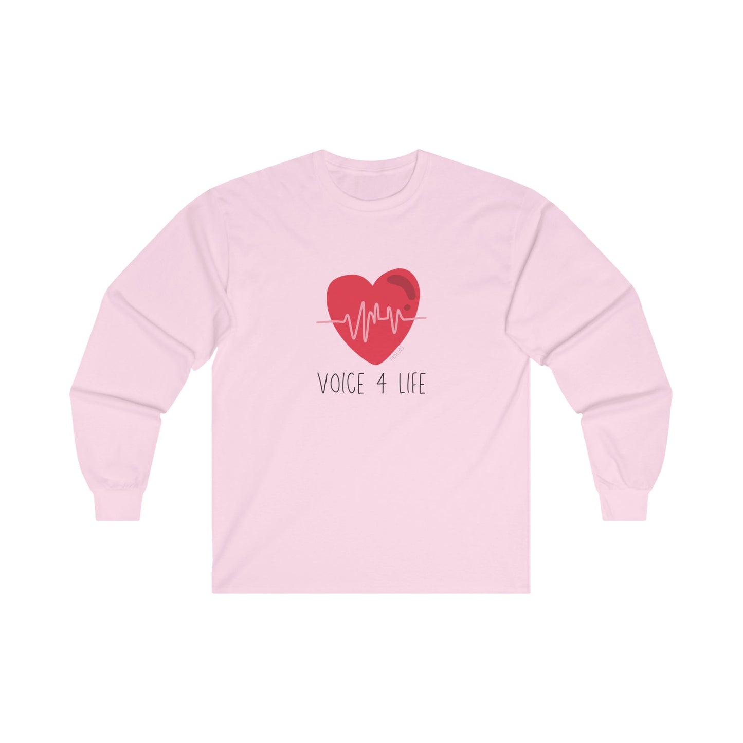 Voice 4 Life (Heartbeat) Long Sleeve Tee