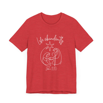 Life Abundantly Line Art Short Sleeve Tee