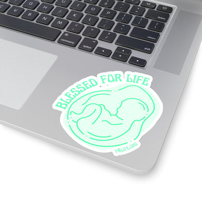 Blessed For Life Mint Kiss-Cut Sticker