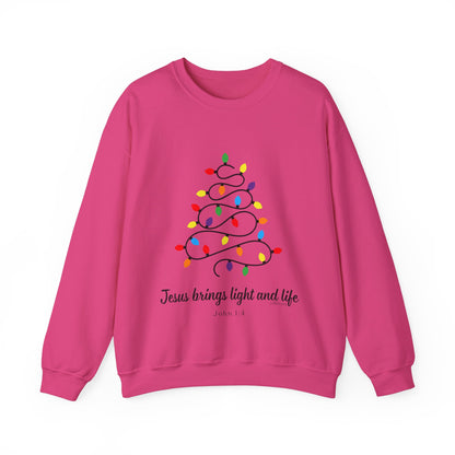 Jesus Brings Life and Light Crewneck Sweatshirt