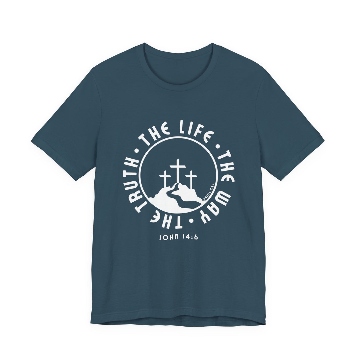 John 14:6 Single Color Short Sleeve Tee
