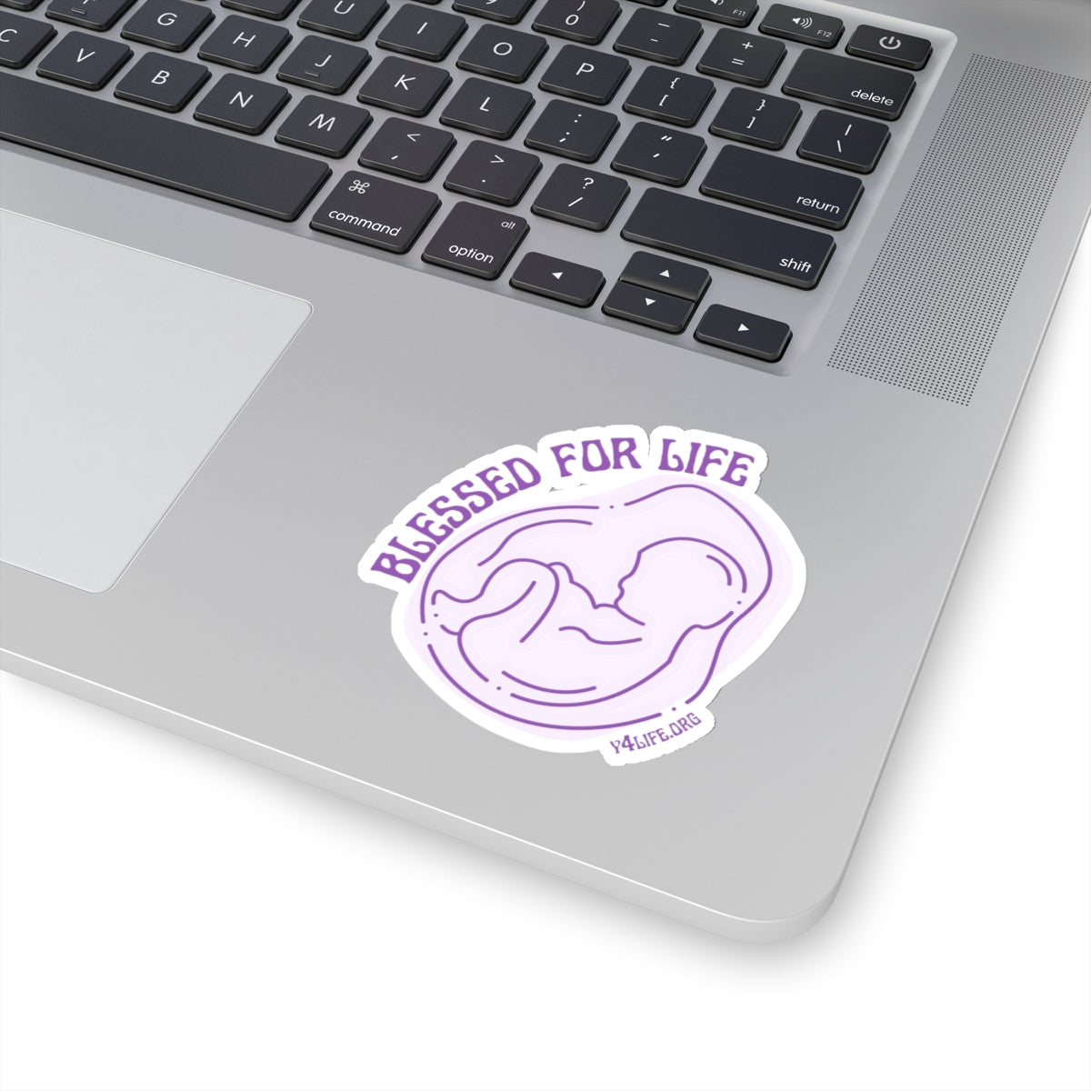 Blessed For Life Purple Kiss-Cut Sticker