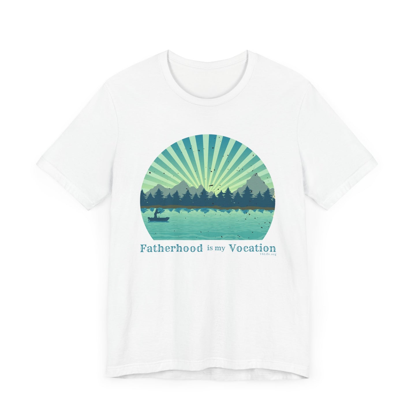 "Fatherhood is my Vocation" (lake) Unisex Jersey Short Sleeve Tee