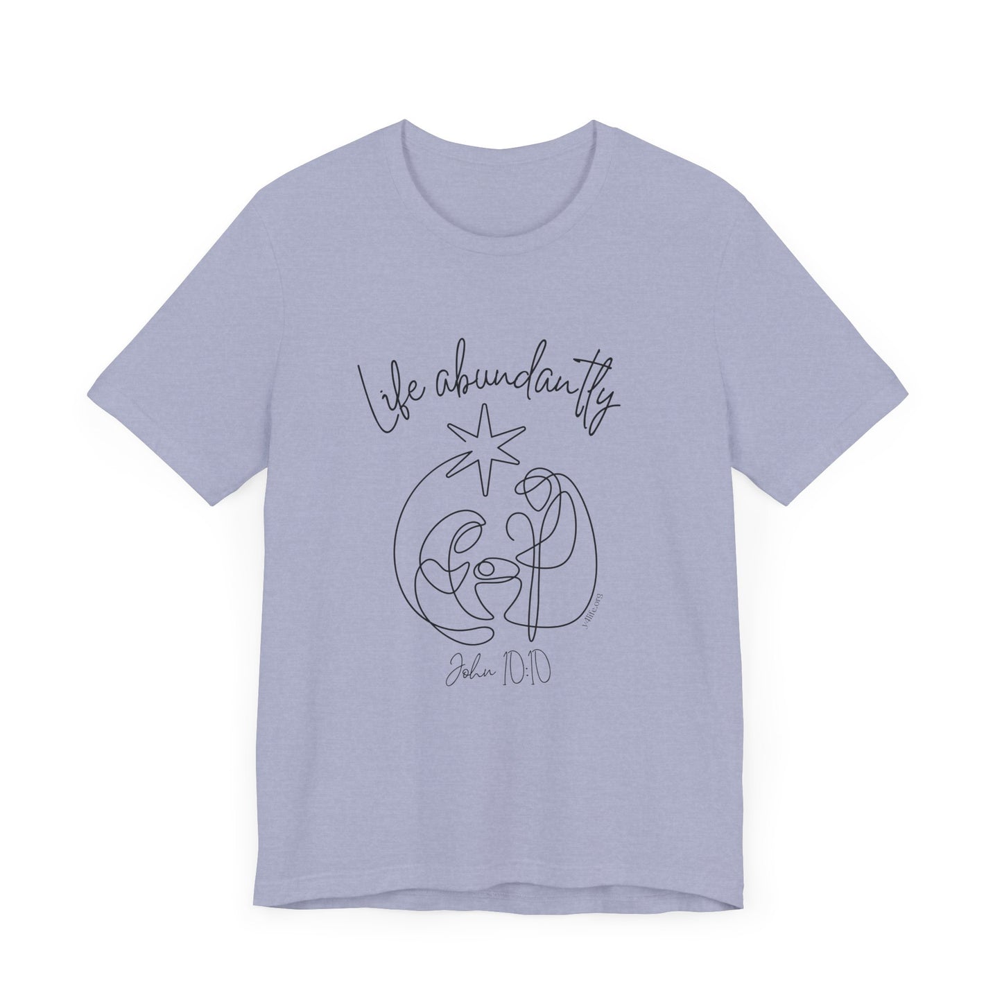 Life Abundantly Line Art Short Sleeve Tee