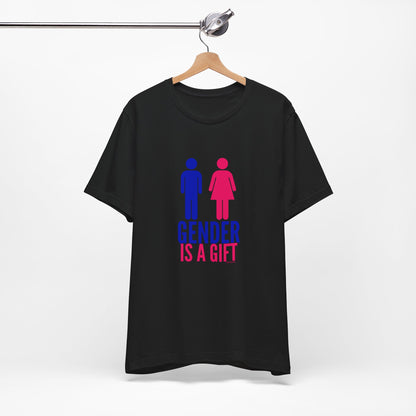 "Gender is a Gift" (full bodies) Unisex Jersey Short Sleeve Tee