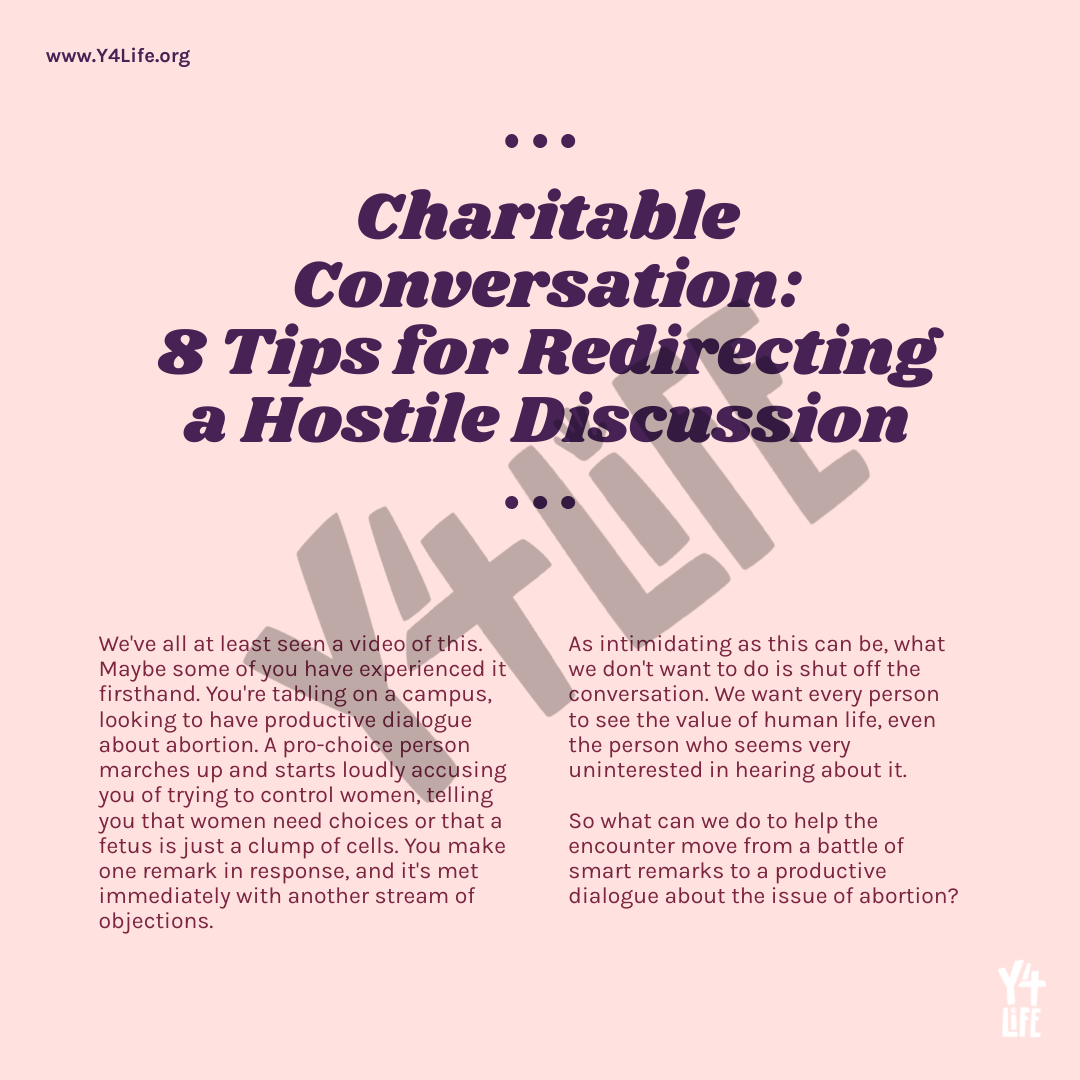 Charitable Conversations Y4Life Infographic